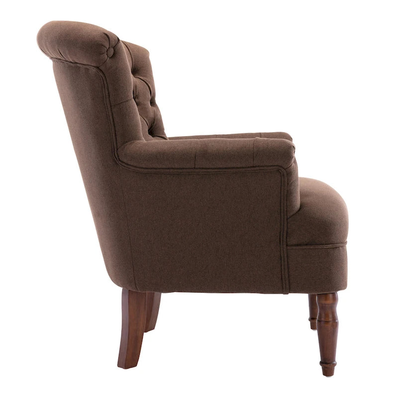 Corvus Sidmouth Tufted Fabric Oversized Club Chair