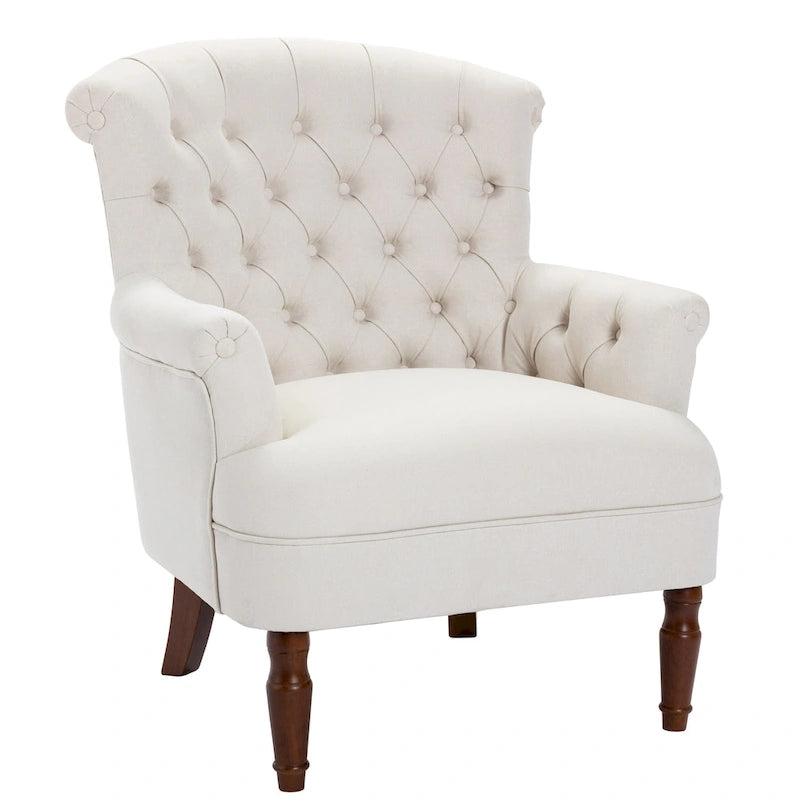 Corvus Sidmouth Tufted Fabric Oversized Club Chair
