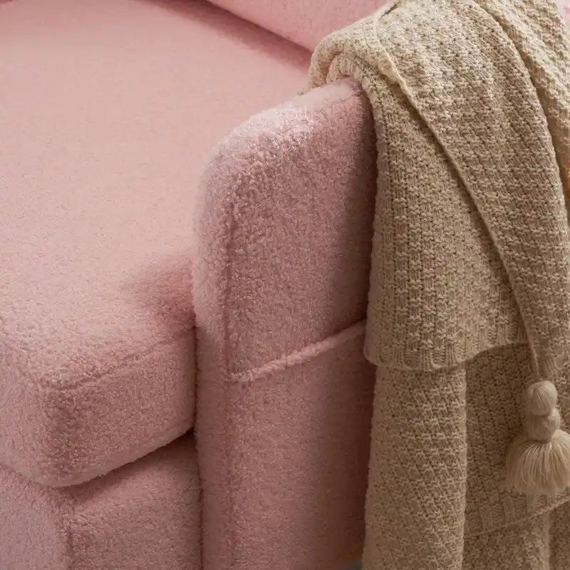 Gestoffeerde linnen fauteuil met accent