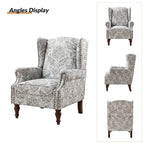 Gott traditionele wingbackfauteuil met poten van massief hout, set van 2, van HULALA HOME