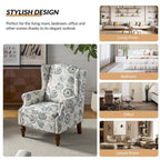 Gott traditionele wingbackfauteuil met poten van massief hout, set van 2, van HULALA HOME