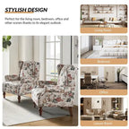Gott traditionele wingbackfauteuil met poten van massief hout, set van 2, van HULALA HOME