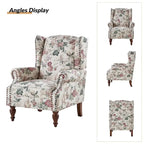 Gott traditionele wingbackfauteuil met poten van massief hout, set van 2, van HULALA HOME