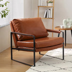 Set di 2 poltrone decorative moderne in ecopelle Art Leon