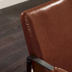 Set di 2 poltrone decorative moderne in ecopelle Art Leon