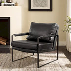 Set di 2 poltrone decorative moderne in ecopelle Art Leon
