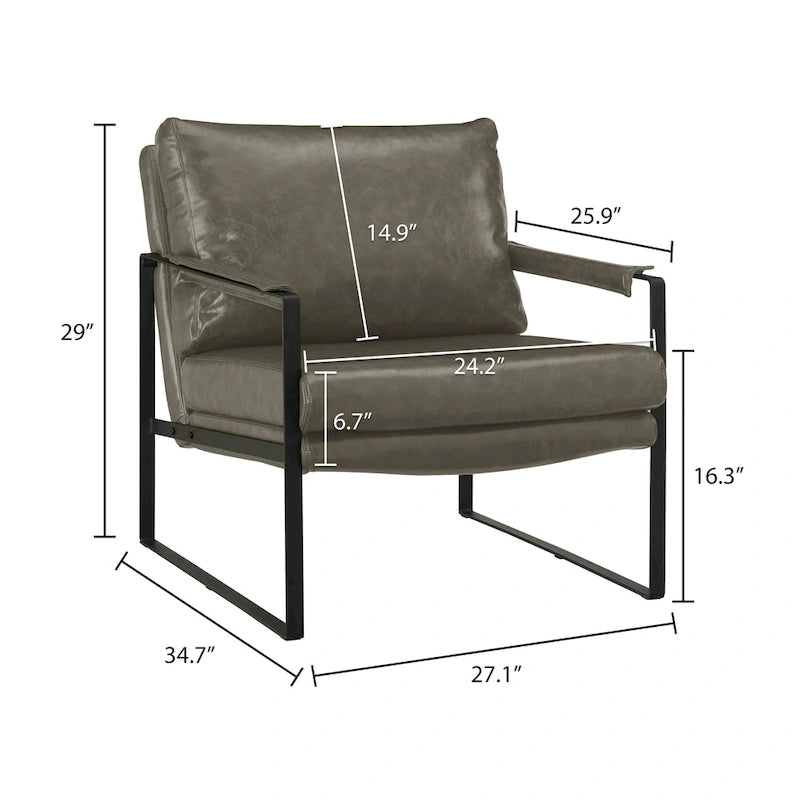 Set di 2 poltrone decorative moderne in ecopelle Art Leon