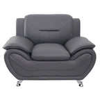 Michael Segura clubfauteuil met kunstleren bekleding