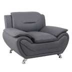 Michael Segura clubfauteuil met kunstleren bekleding