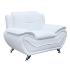 Michael Segura clubfauteuil met kunstleren bekleding