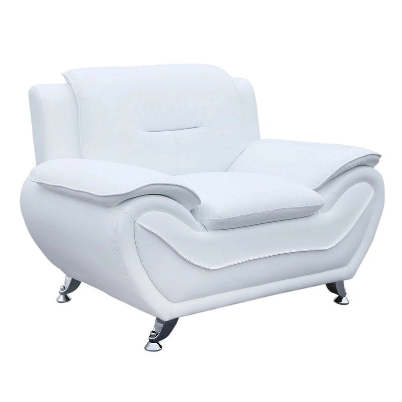 Michael Segura clubfauteuil met kunstleren bekleding