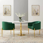 Savour getufte accentstoelen van hoogwaardig fluweel – set van 2