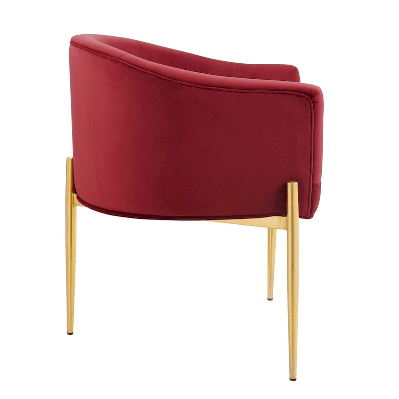 Savour getufte accentstoelen van hoogwaardig fluweel – set van 2