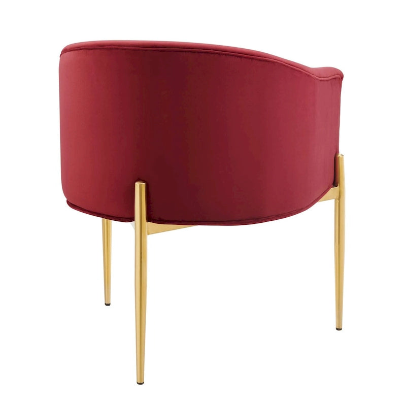 Savour getufte accentstoelen van hoogwaardig fluweel – set van 2