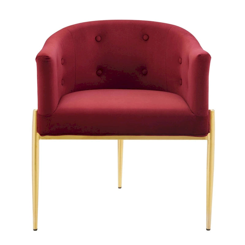 Savour getufte accentstoelen van hoogwaardig fluweel – set van 2