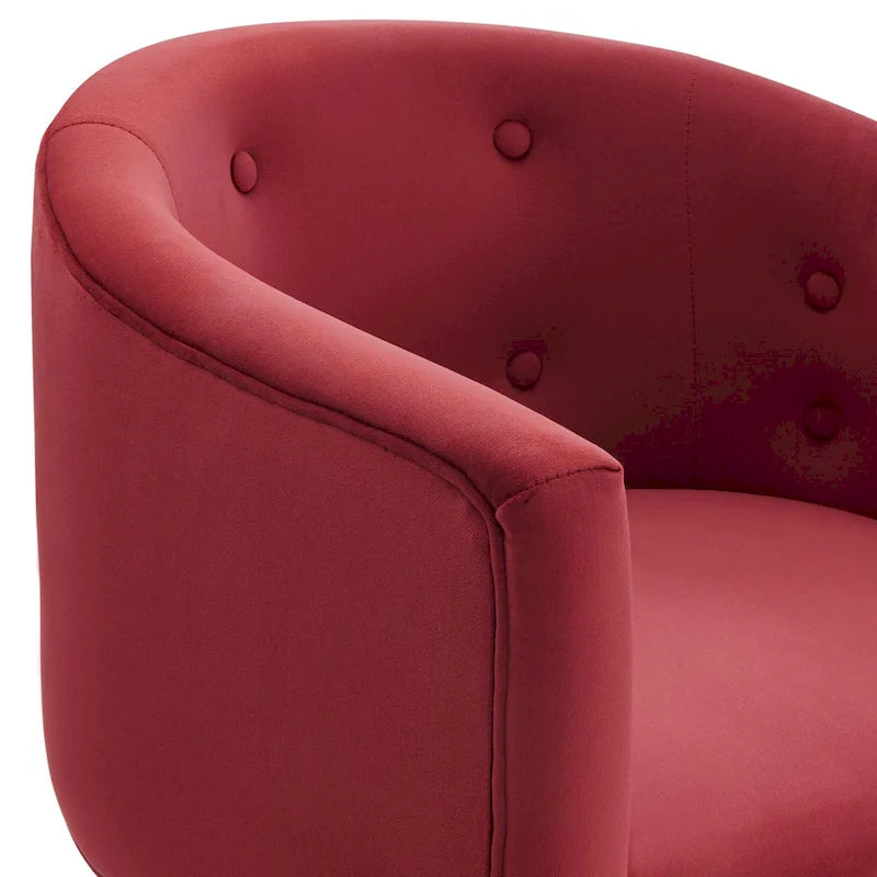 Savour getufte accentstoelen van hoogwaardig fluweel – set van 2