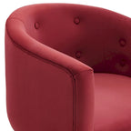 Savour getufte accentstoelen van hoogwaardig fluweel – set van 2
