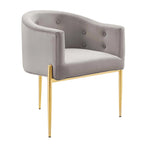 Savour getufte accentstoelen van hoogwaardig fluweel – set van 2
