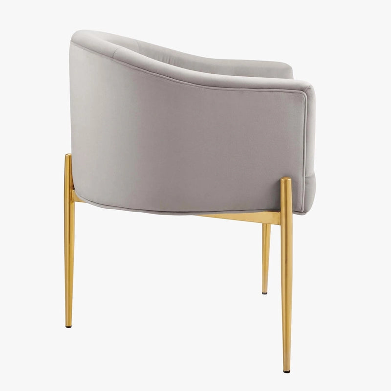 Savour getufte accentstoelen van hoogwaardig fluweel – set van 2