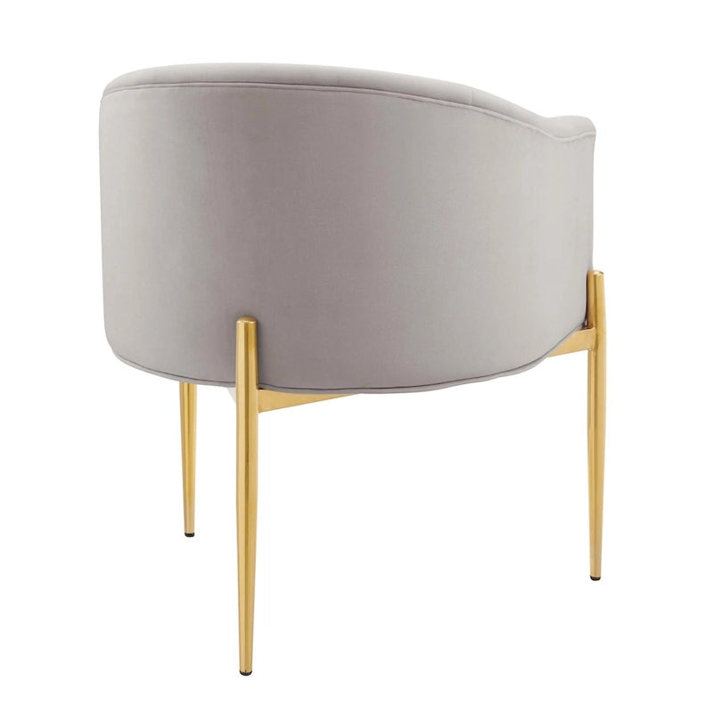 Savour getufte accentstoelen van hoogwaardig fluweel – set van 2