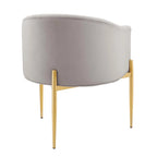 Savour getufte accentstoelen van hoogwaardig fluweel – set van 2