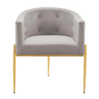 Savour getufte accentstoelen van hoogwaardig fluweel – set van 2