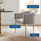 Savour getufte accentstoelen van hoogwaardig fluweel – set van 2