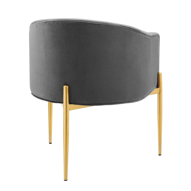 Savour getufte accentstoelen van hoogwaardig fluweel – set van 2