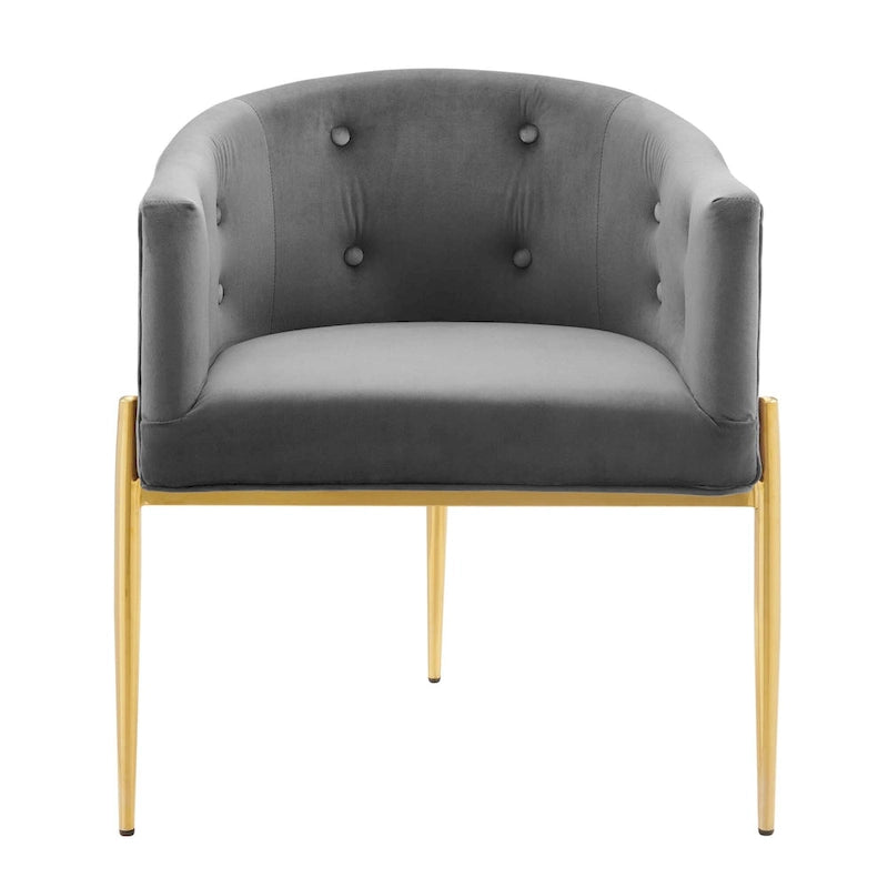 Savour getufte accentstoelen van hoogwaardig fluweel – set van 2
