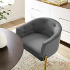 Savour getufte accentstoelen van hoogwaardig fluweel – set van 2