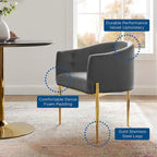 Savour getufte accentstoelen van hoogwaardig fluweel – set van 2
