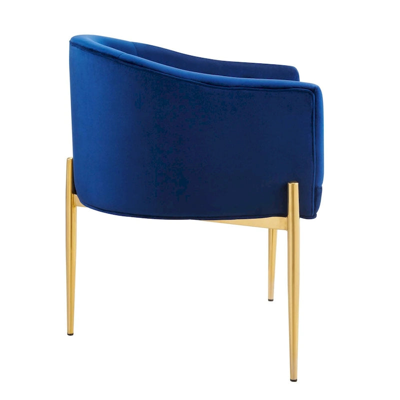 Savour getufte accentstoelen van hoogwaardig fluweel – set van 2