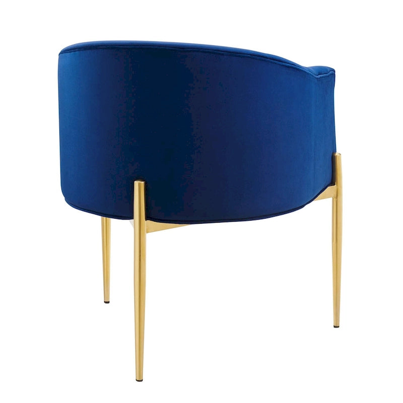 Savour getufte accentstoelen van hoogwaardig fluweel – set van 2