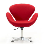 Manhattan Comfort Chrome Adjustable Swivel Chair (Set of 2)