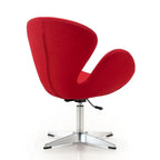 Manhattan Comfort Chrome Adjustable Swivel Chair (Set of 2)