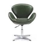Manhattan Comfort Chrome Adjustable Swivel Chair (Set of 2)