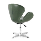 Manhattan Comfort Chrome Adjustable Swivel Chair (Set of 2)