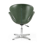 Manhattan Comfort Chrome Adjustable Swivel Chair (Set of 2)