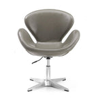 Manhattan Comfort Chrome Adjustable Swivel Chair (Set of 2)