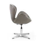 Manhattan Comfort Chrome Adjustable Swivel Chair (Set of 2)