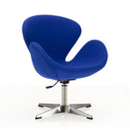 Manhattan Comfort Chrome Adjustable Swivel Chair (Set of 2)