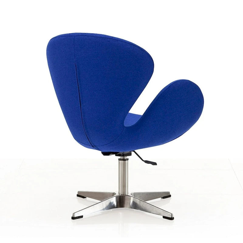 Manhattan Comfort Chrome Adjustable Swivel Chair (Set of 2)