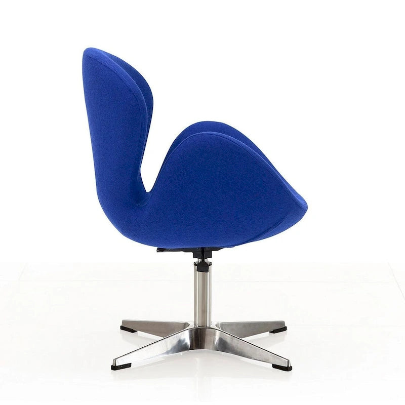 Manhattan Comfort Chrome Adjustable Swivel Chair (Set of 2)