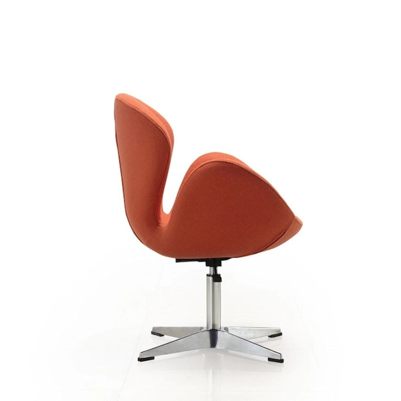 Manhattan Comfort Chrome Adjustable Swivel Chair (Set of 2)