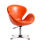 Manhattan Comfort Chrome Adjustable Swivel Chair (Set of 2)