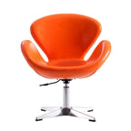 Manhattan Comfort Chrome Adjustable Swivel Chair (Set of 2)