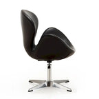 Manhattan Comfort Chrome Adjustable Swivel Chair (Set of 2)