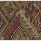 Bali Rattan Swivel Rocker with Tapestry Cushion