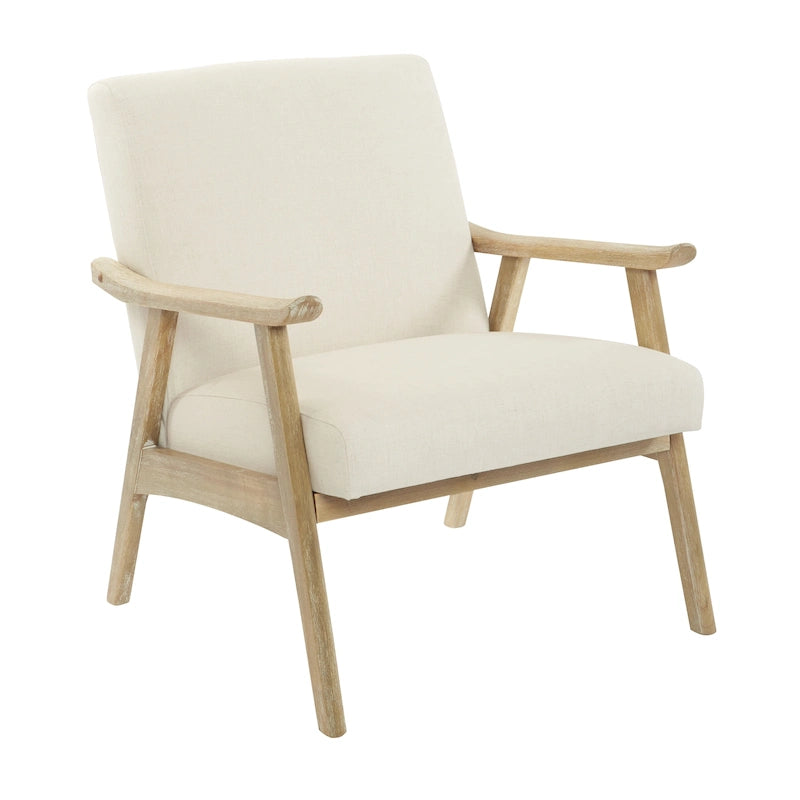Silla tapizada de tela Weldon de estilo moderno de mediados de siglo