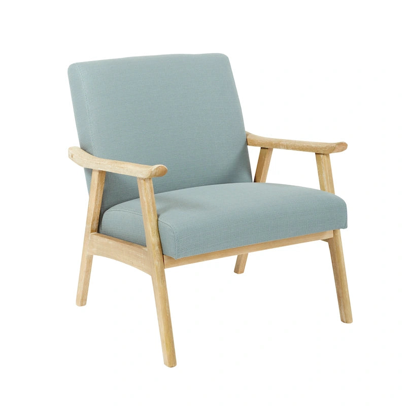 Silla tapizada de tela Weldon de estilo moderno de mediados de siglo
